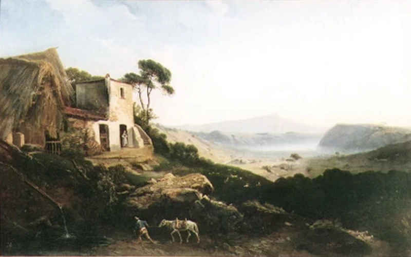 Paesaggio con casa rustica - Capodimonte, Napoli